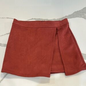 Chic Rust Mini Skirt